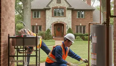 Plumber repairing a leak in Saint Charles, MO for plumbingstcharlesmo-new.com