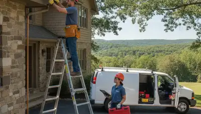 Plumbing repair service truck in Saint Charles, MO for local emergency plumbing repairs
