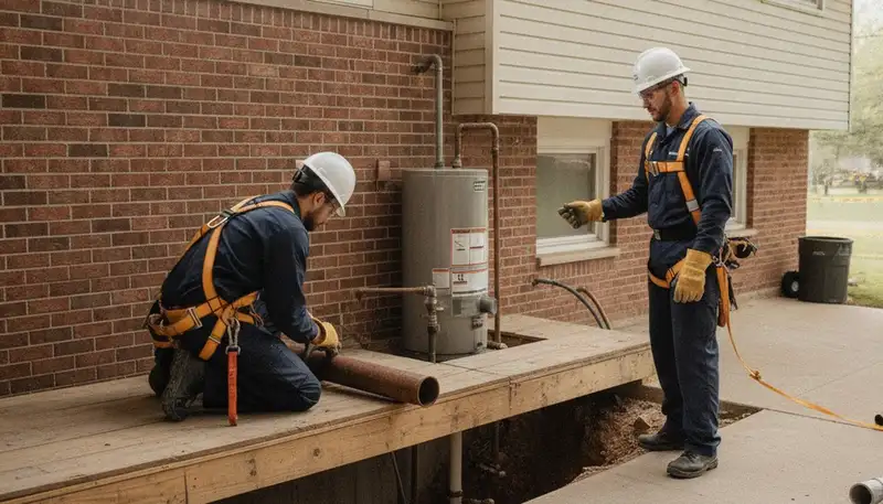 Plumbing repair technician serving Saint Charles, MO for residential and commercial plumbing services