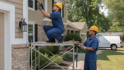 Plumber repairing a pipe in Saint Charles, MO for plumbing repair service