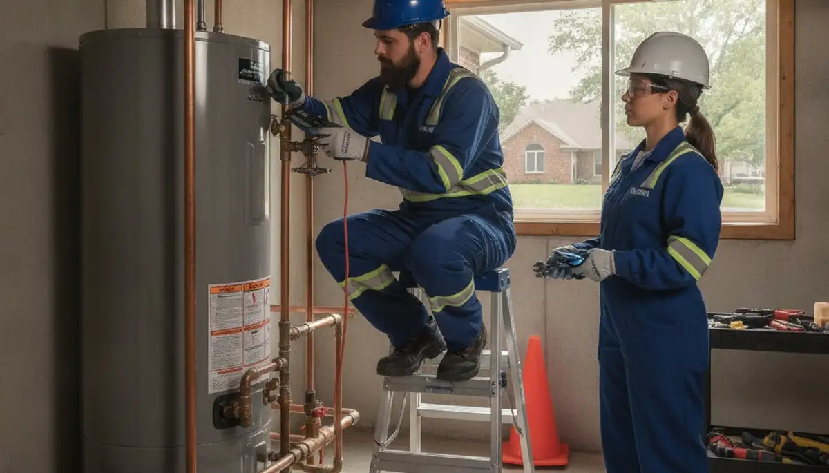 Plumber repairing a sink in Saint Charles, MO for plumbingstcharlesmo-new.com