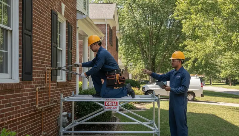 Plumbing repair technician serving Saint Charles, MO for fast leak and pipe repair services