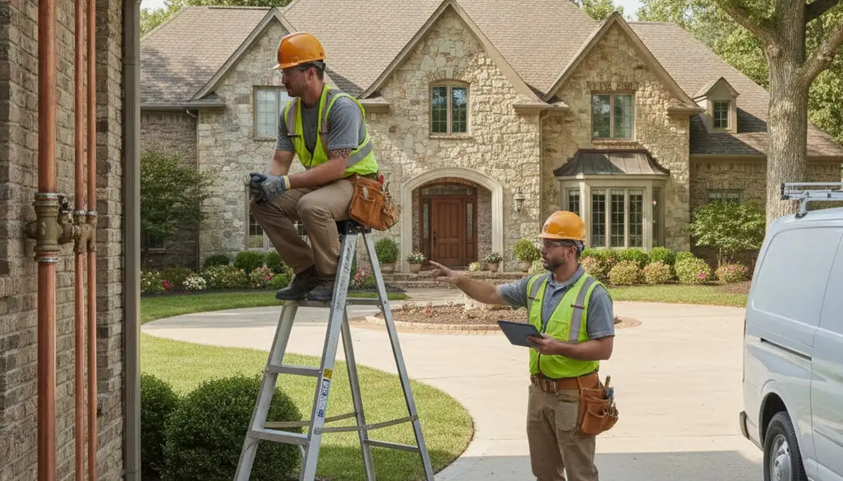 Plumber repairing a pipe in Saint Charles, MO for reliable plumbing repair service