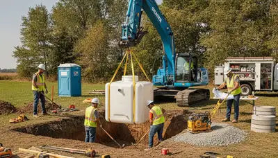Septic tank installation service in Saint Charles, MO by On Call Plumbers