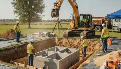Septic tank installation in Saint Charles, MO by On Call Plumbers for residential plumbing service