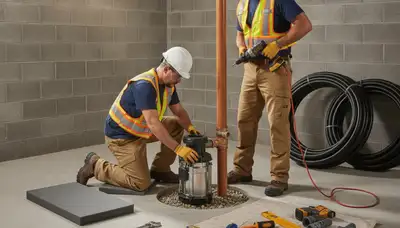 Sump pump installation service for Saint Charles, MO homes to help prevent basement flooding